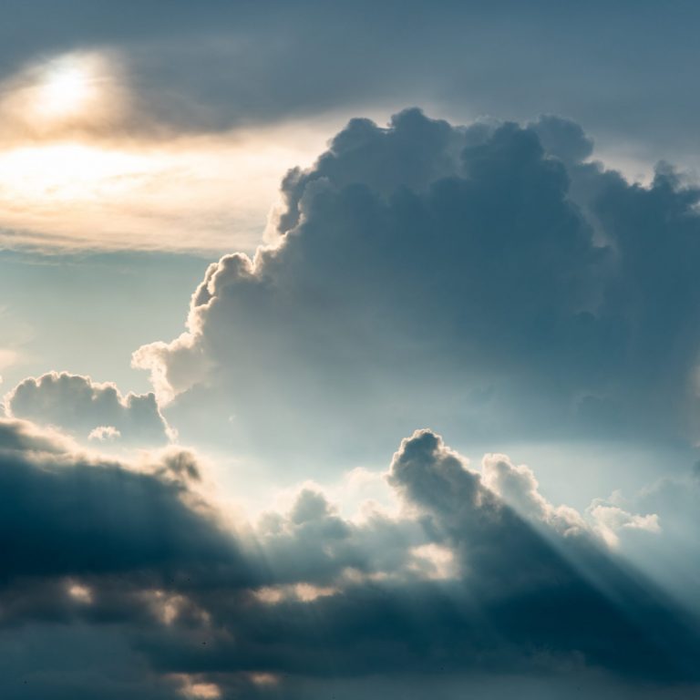 Dramatic sky, light from heaven. Sun and clouds. Background